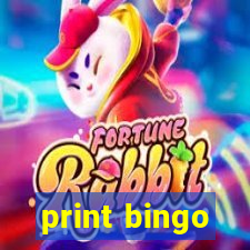 print bingo